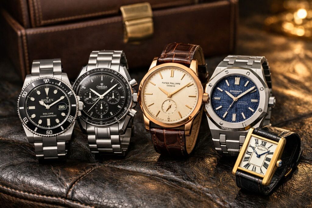 best luxury watches comparison rolex omega patek philippe cartier audemars piguet
